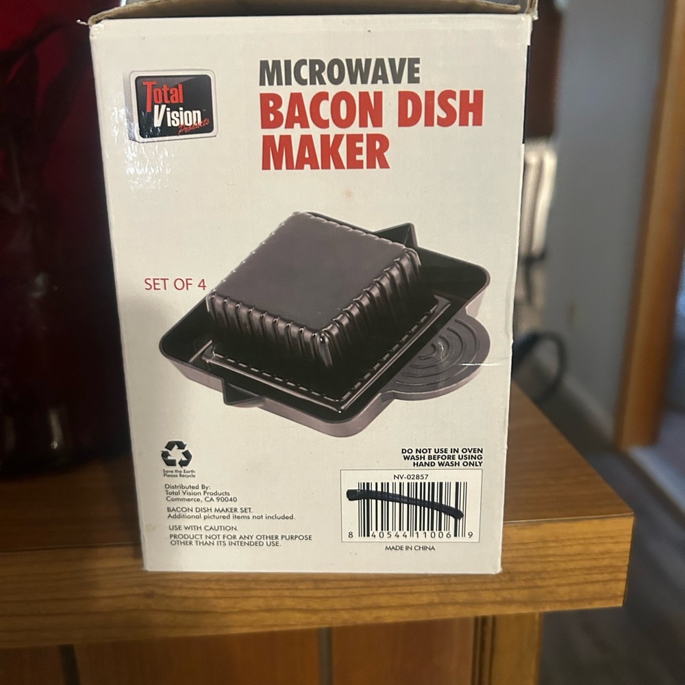 Total Vision Microwave Bacon Dish Maker Set